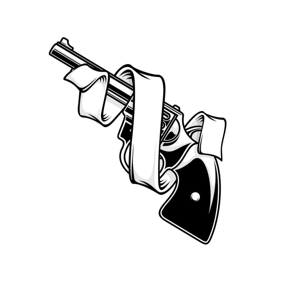 pistola o pistola vector