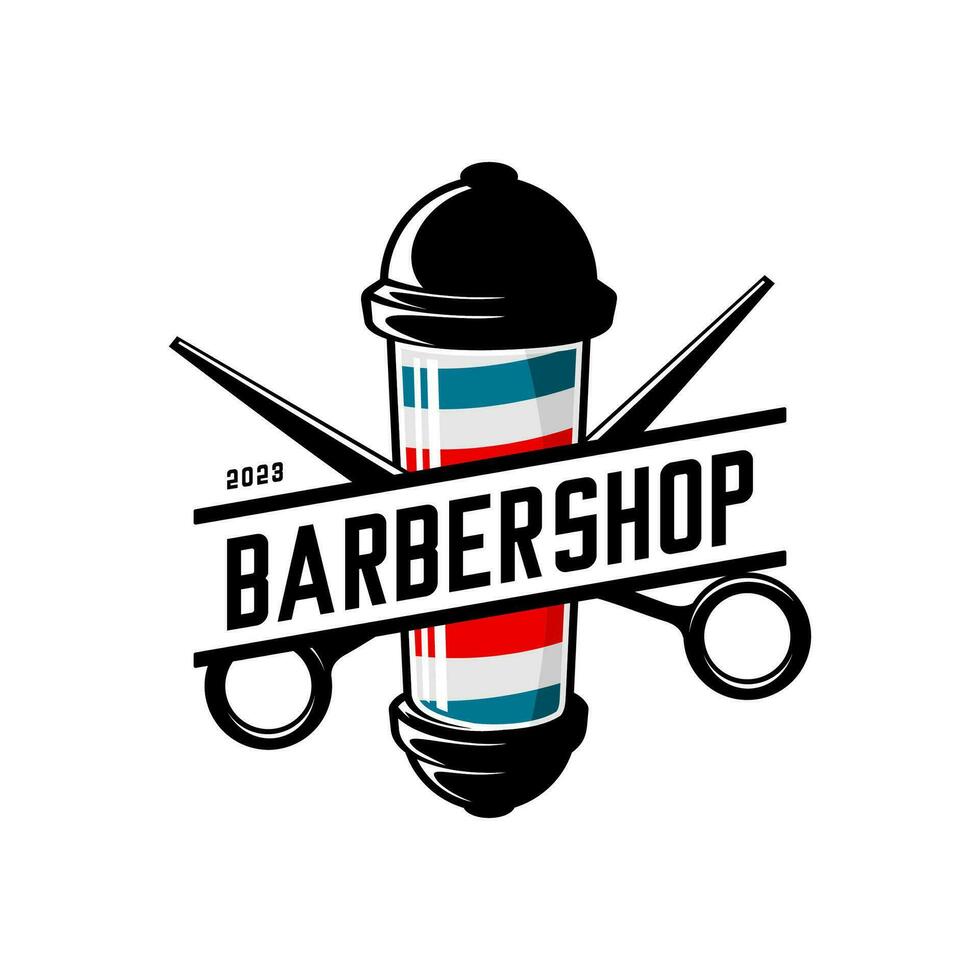 barbería logo vector