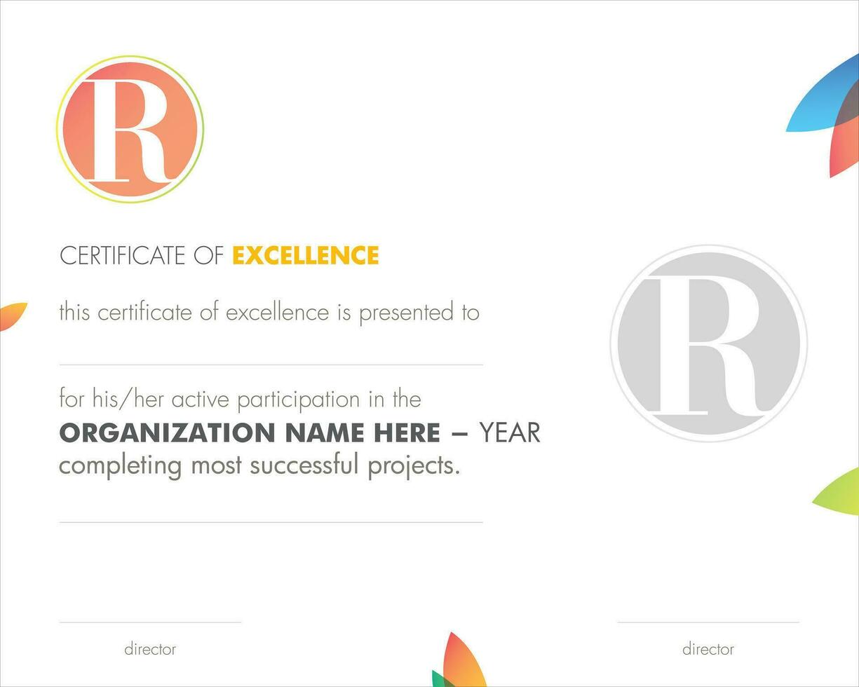 Certificate Template Design, vector