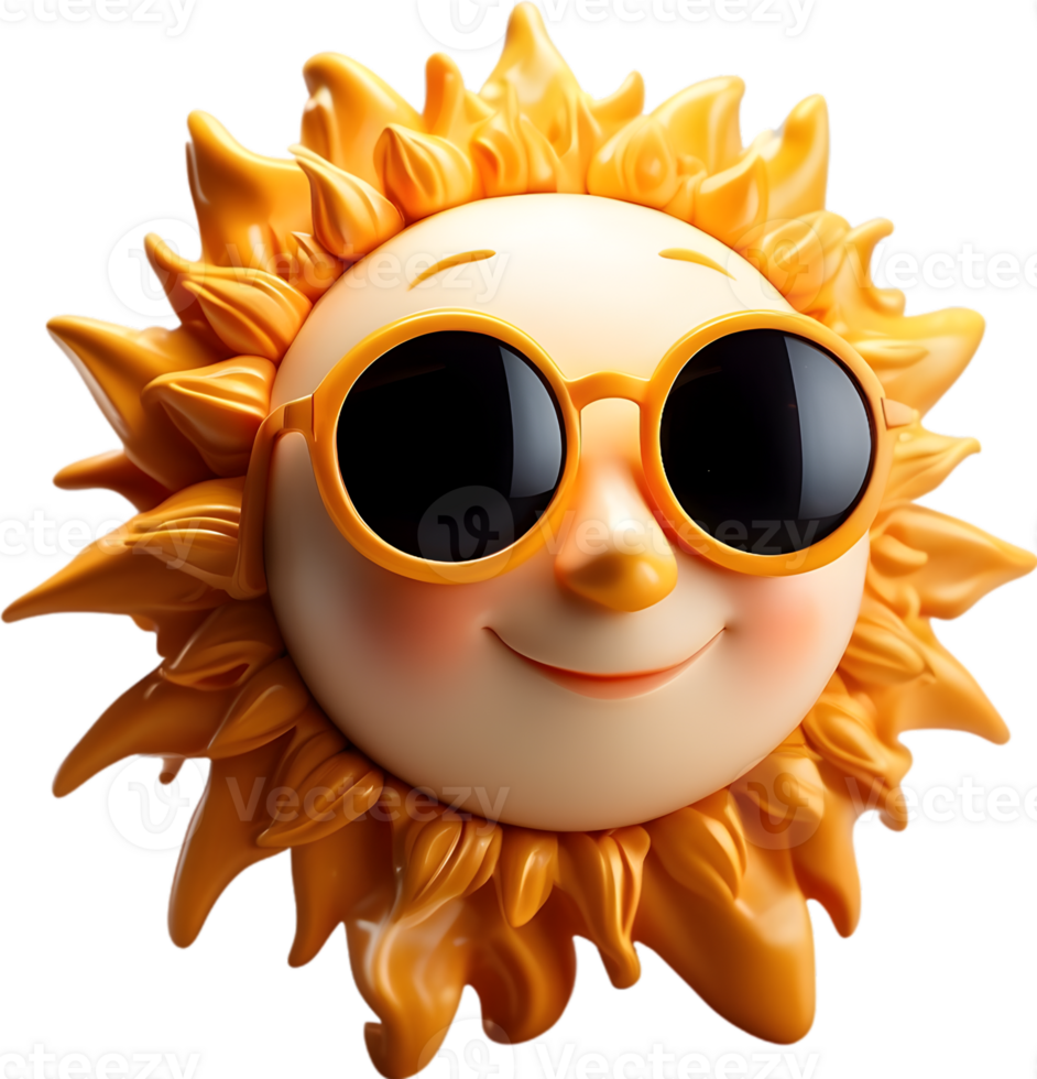 ai gerado uma Sol ícone isolado png