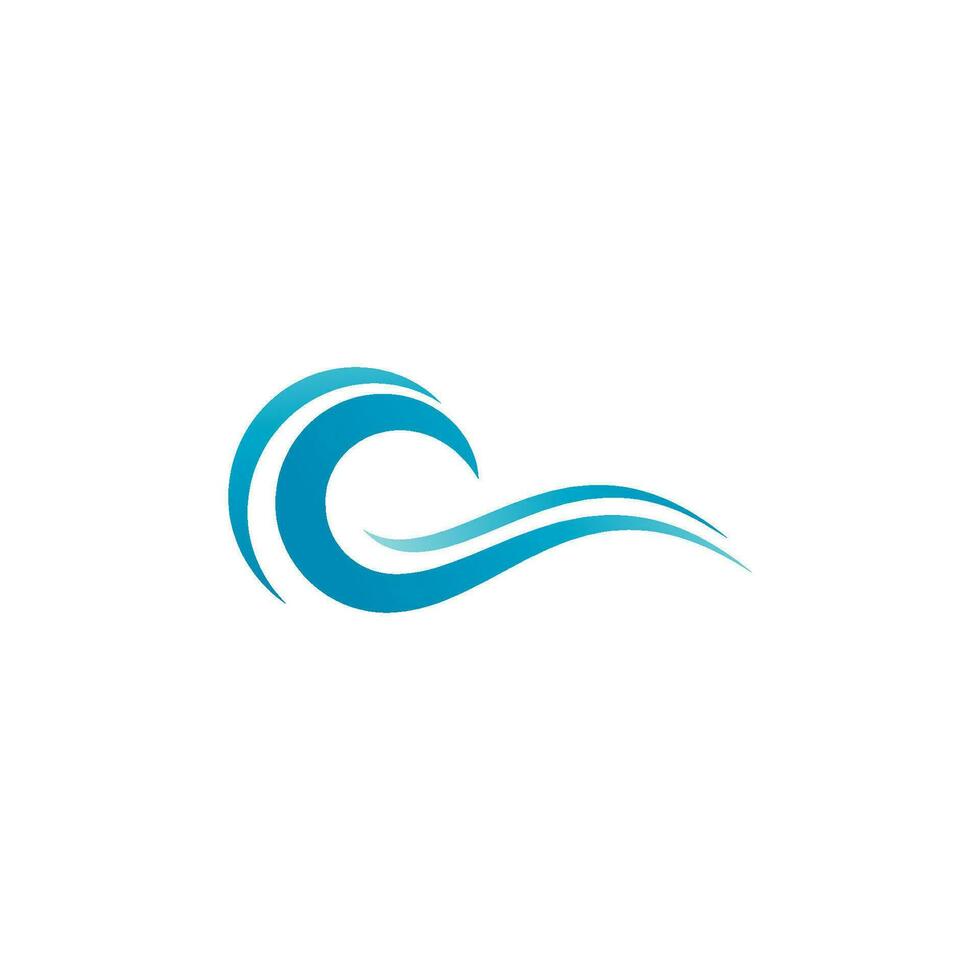 Water wave icon vector design