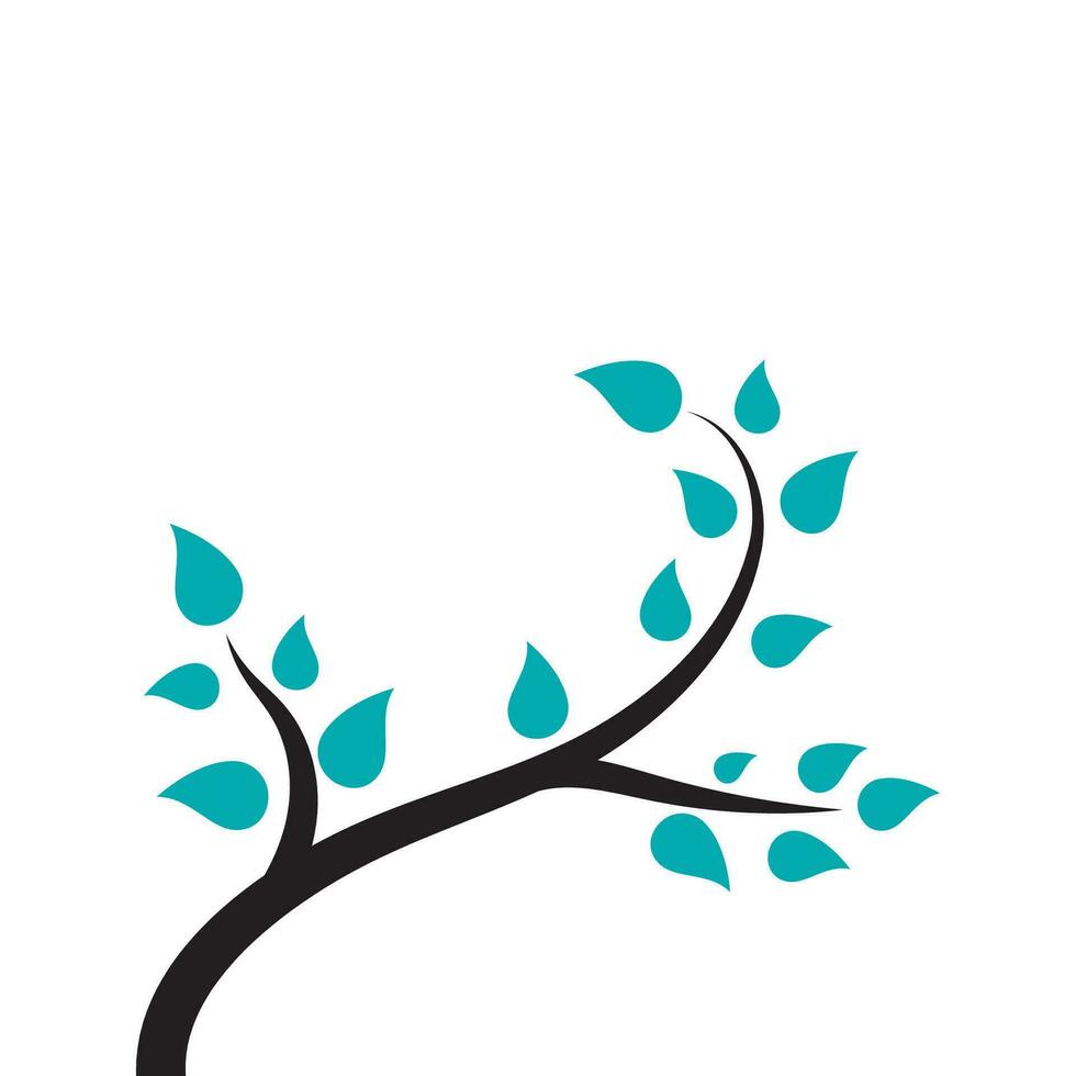 Tree branch vector ilustration design