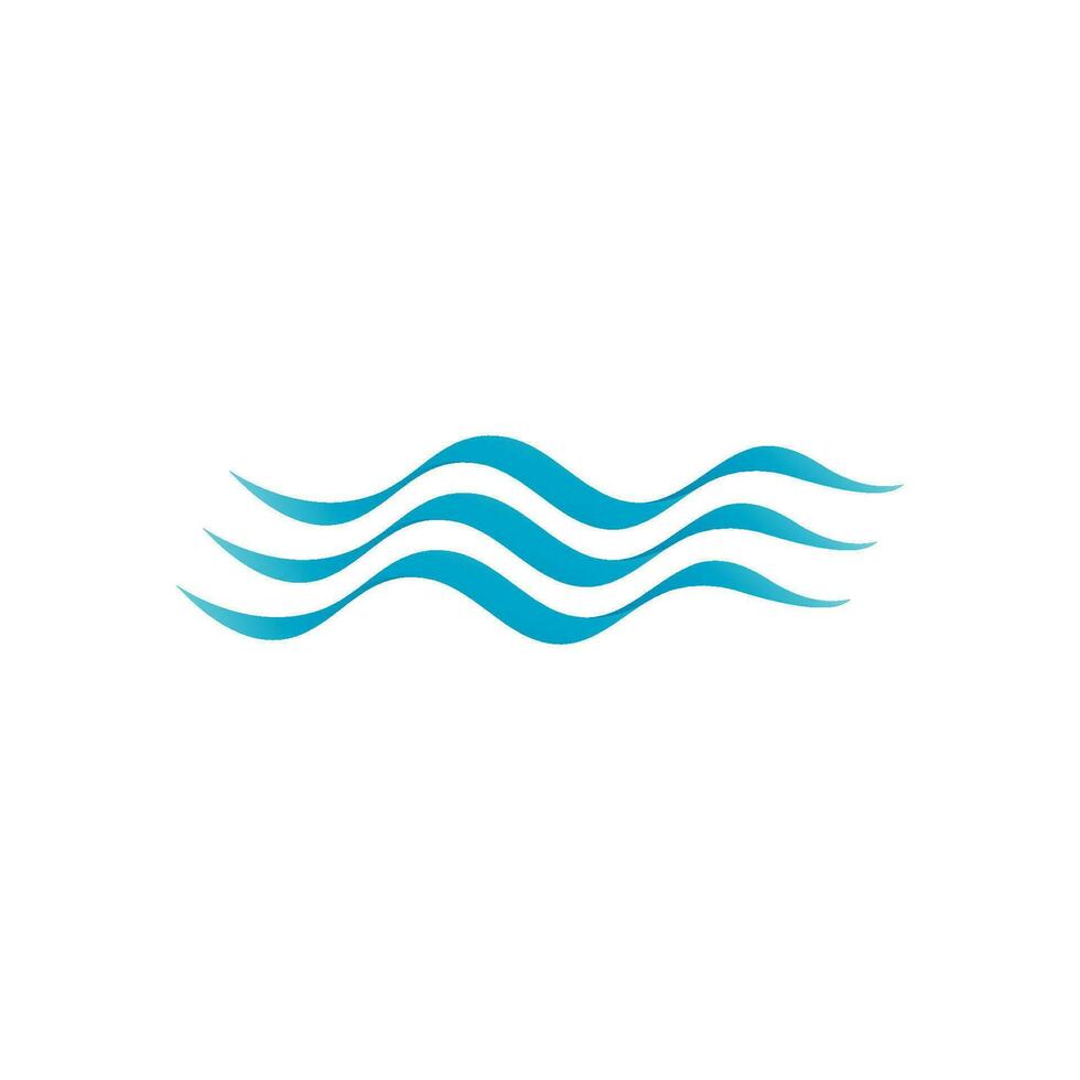 Water wave icon vector design