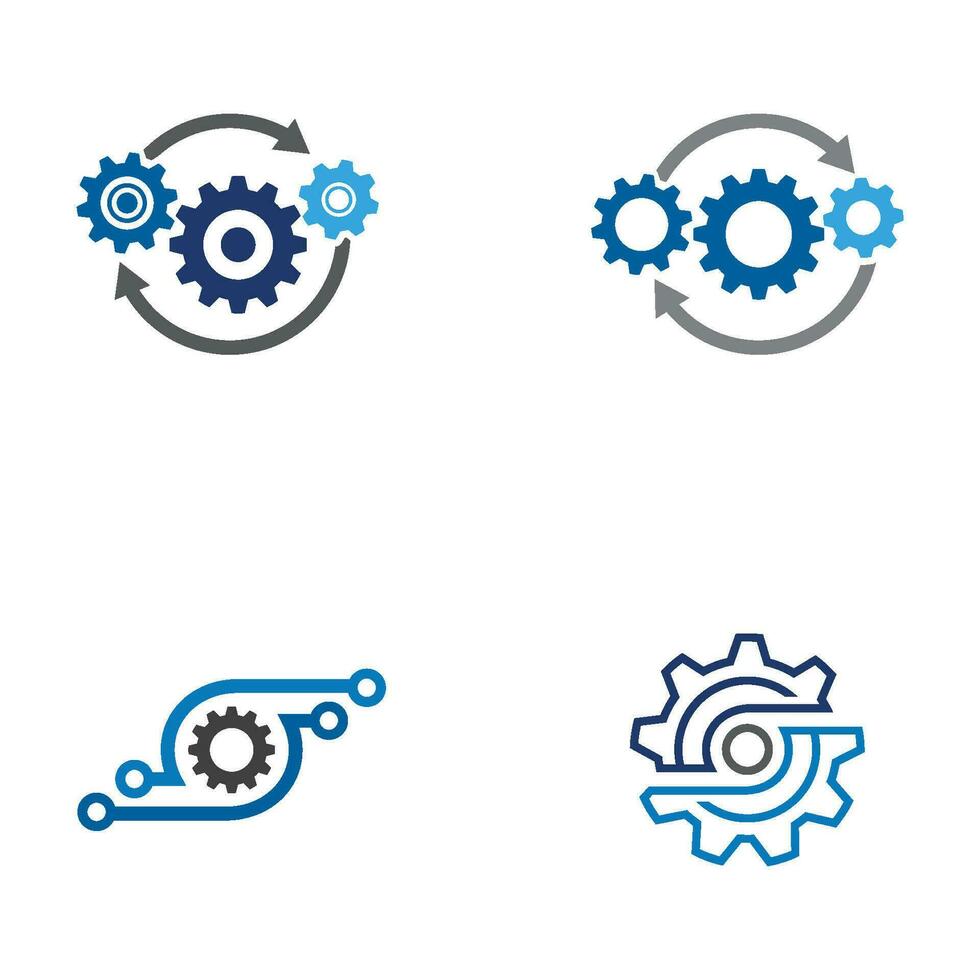 Gear Template vector icon illustration