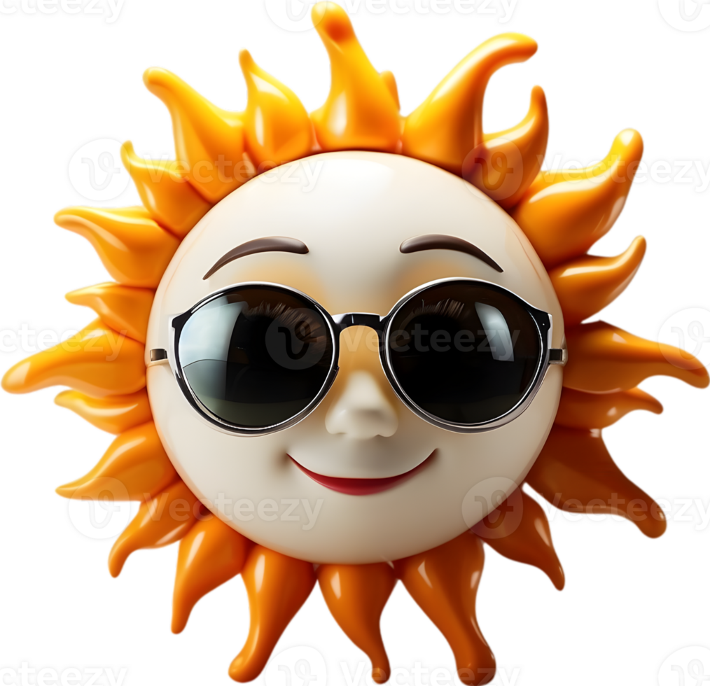 ai gerado uma Sol ícone isolado png