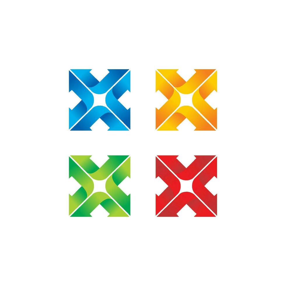 3d abstract geometry vector logo