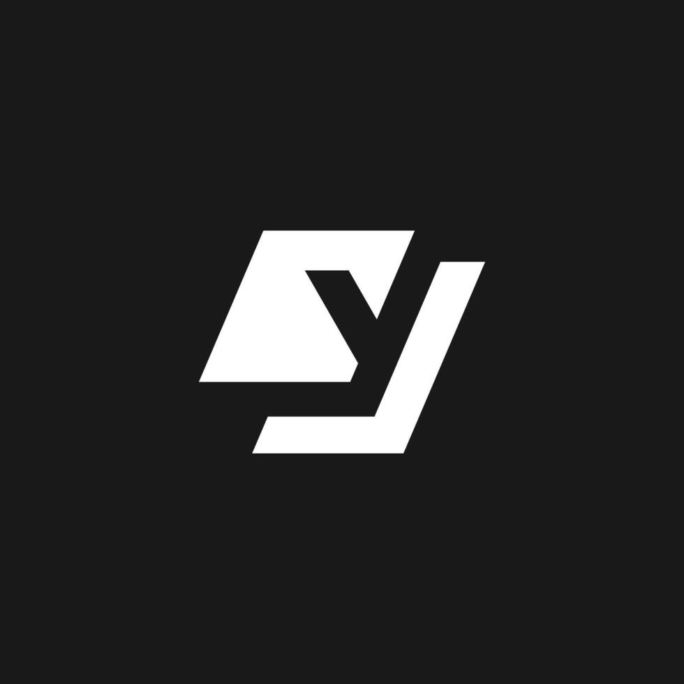 abstract letter Y initial logo design template vector