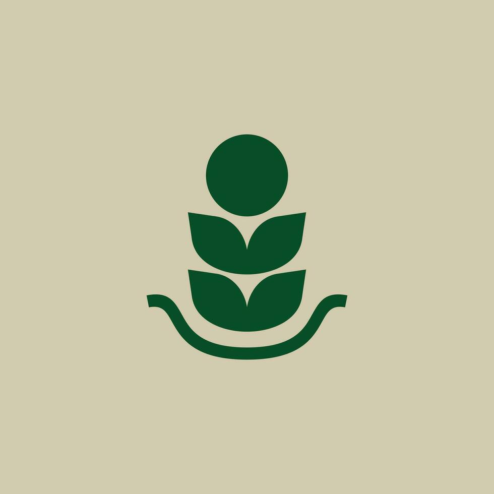 naturaleza hoja logo icono diseño modelo vector