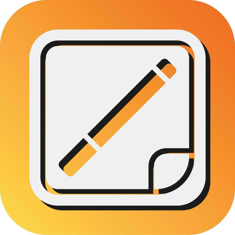 Nicotine Patch Vector Glyph Gradient Background Icon For Personal And Commercial Use.