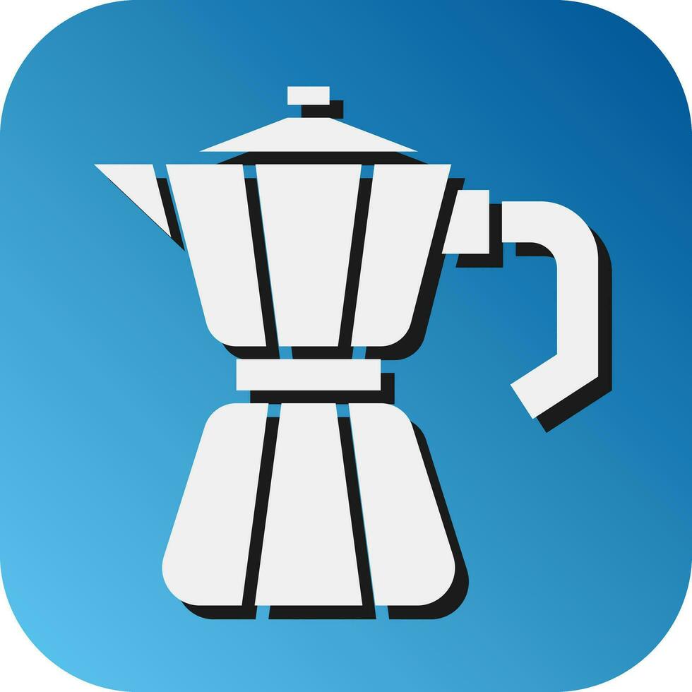 Moka Pot Vector Glyph Gradient Background Icon For Personal And Commercial Use.