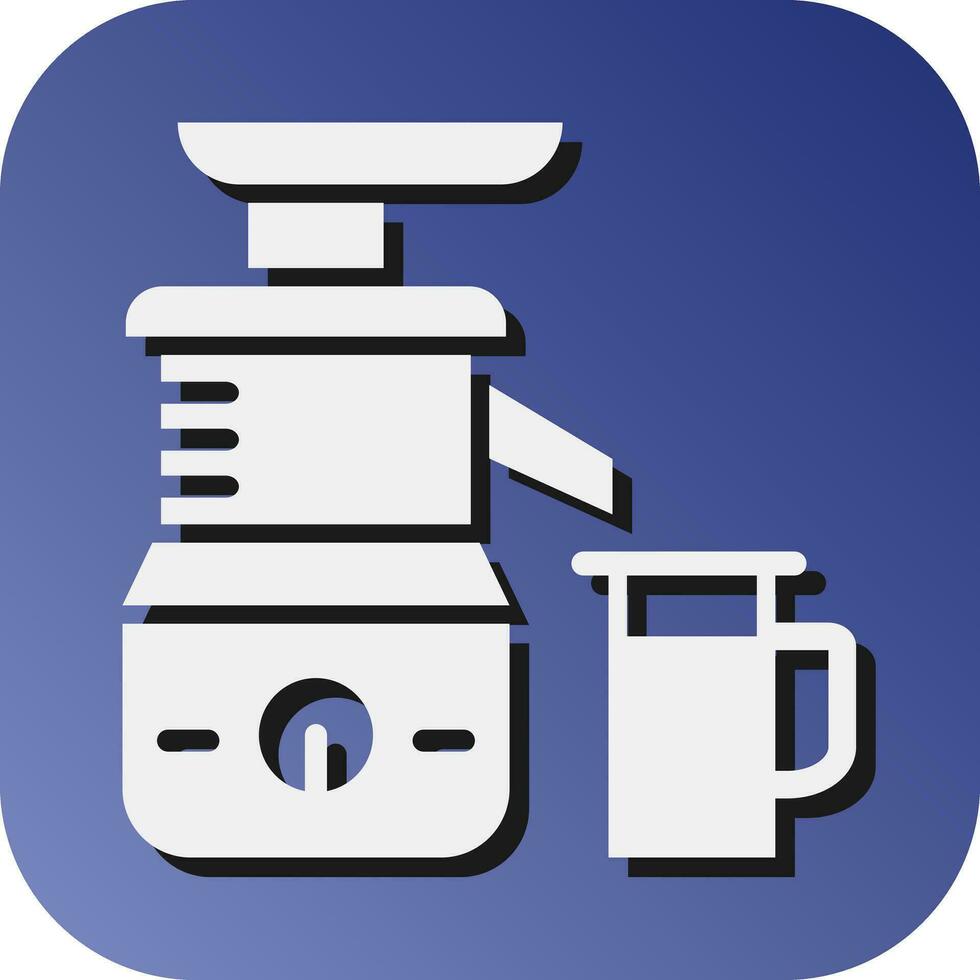 Food Blender Vector Glyph Gradient Background Icon For Personal And Commercial Use.