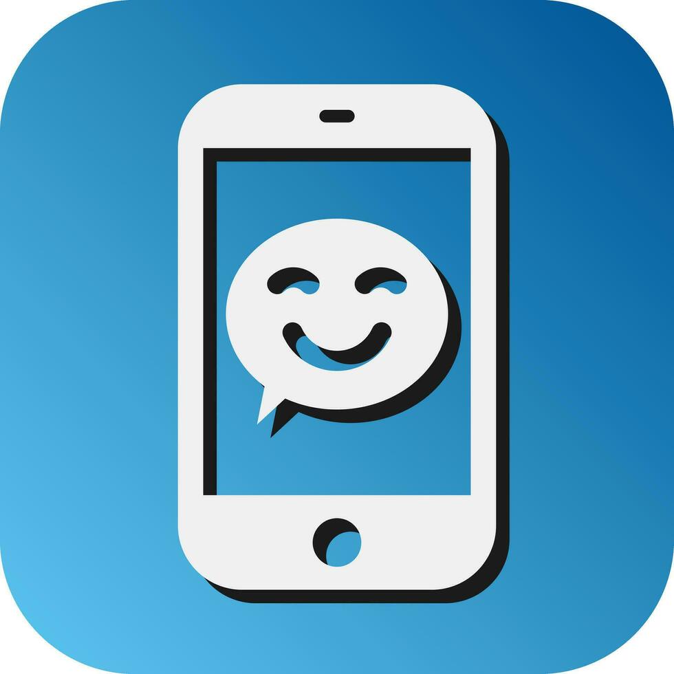 Emoji Vector Glyph Gradient Background Icon For Personal And Commercial Use.