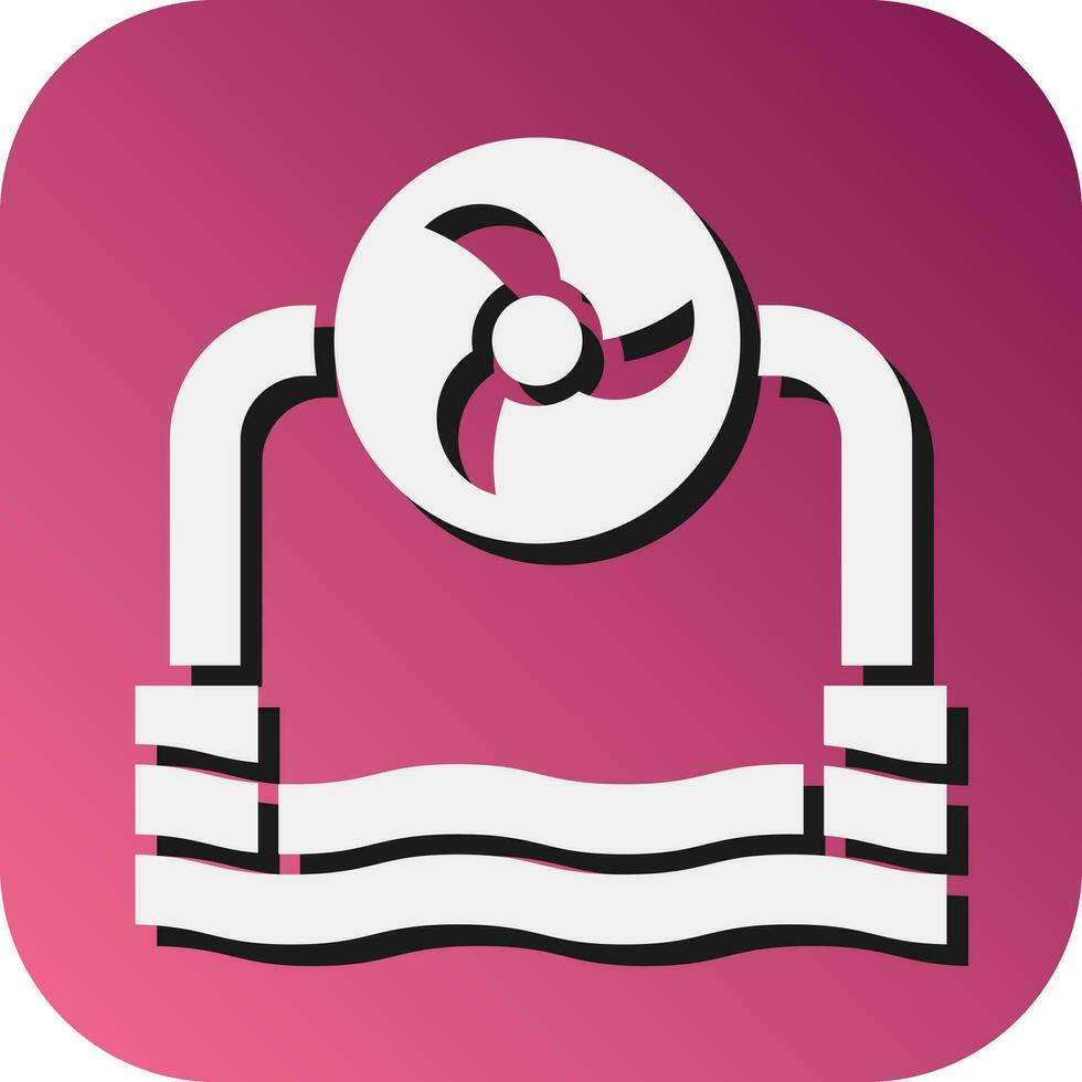 Ocean Energy Vector Glyph Gradient Background Icon For Personal And Commercial Use.