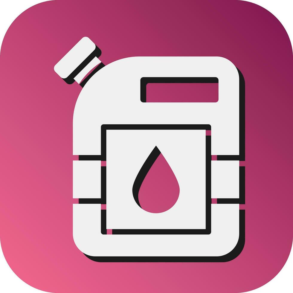 Kerosene Vector Glyph Gradient Background Icon For Personal And Commercial Use.
