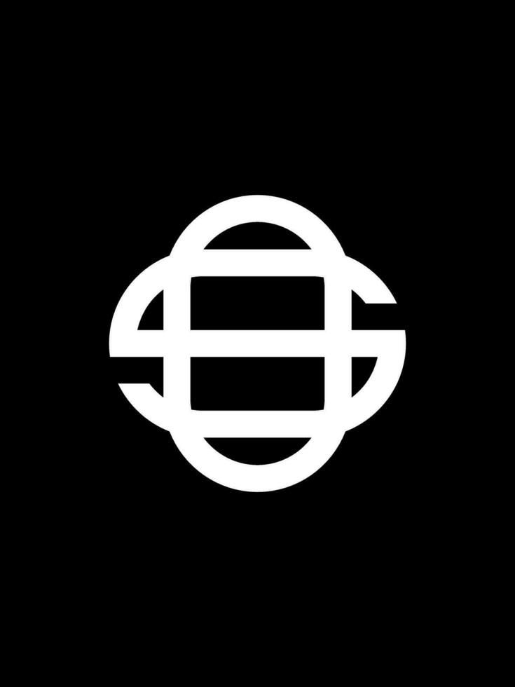 SO monogram logo template vector