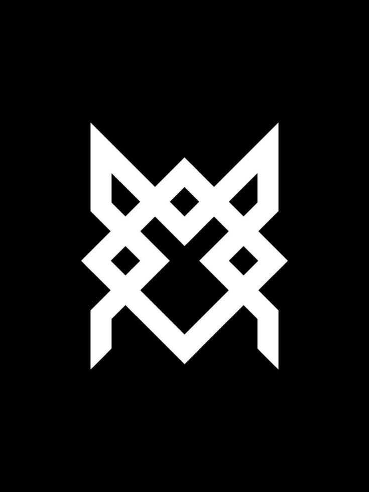 MO monogram logo template vector
