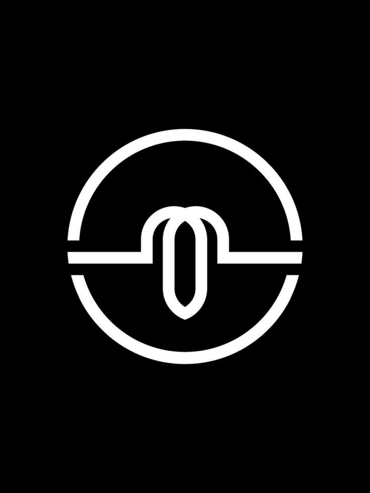 OM monogram logo template vector