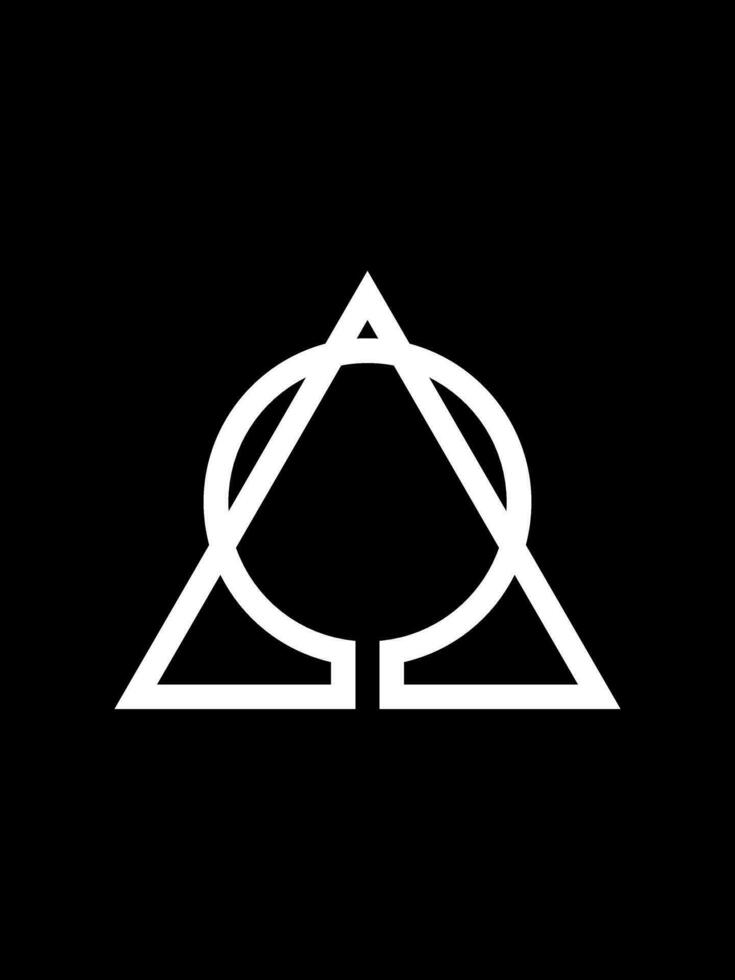 AO monogram logo template vector