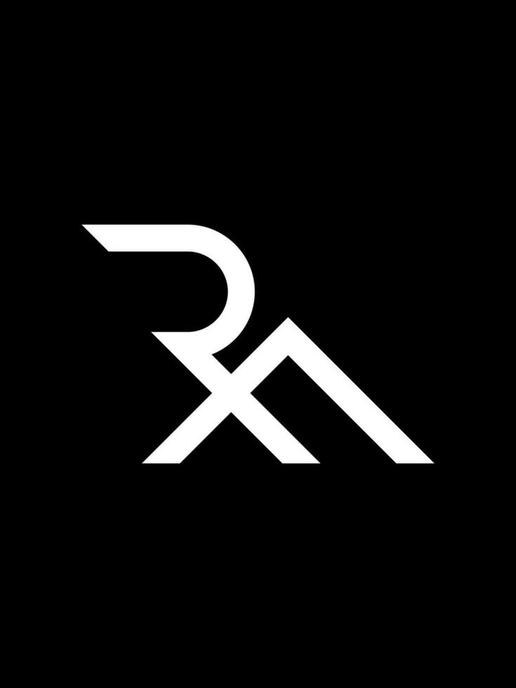 RA monogram logo template vector