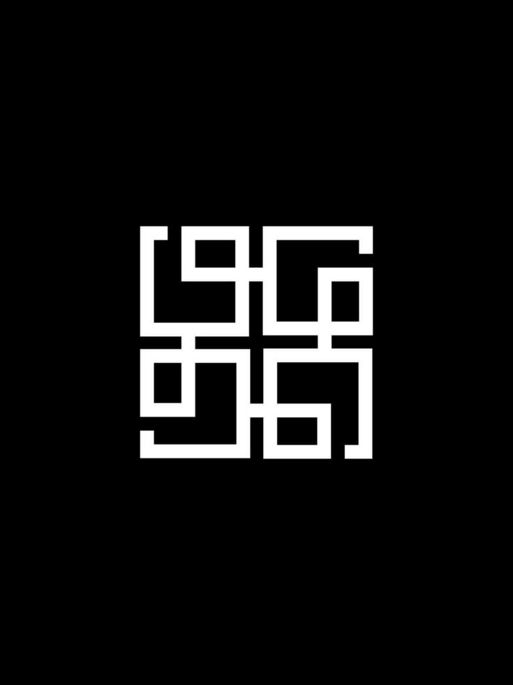 GGGG monogram logo template vector