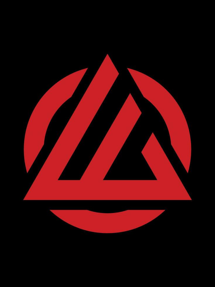 W monogram logo template vector