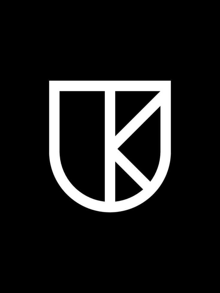 Reino Unido monograma logo modelo vector