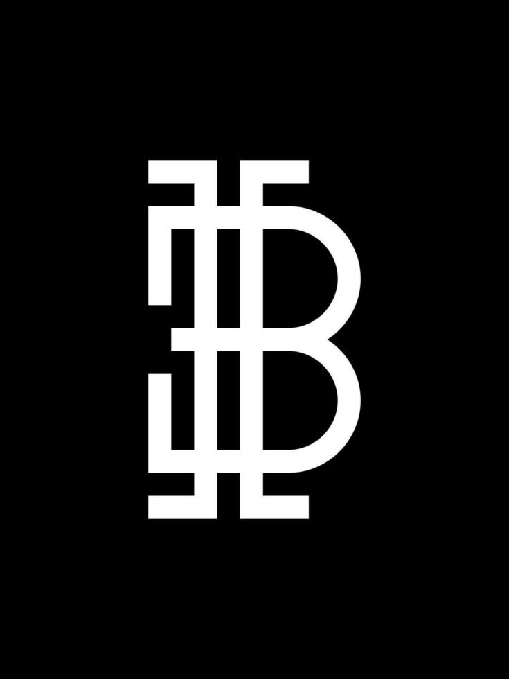 HB monogram logo template vector