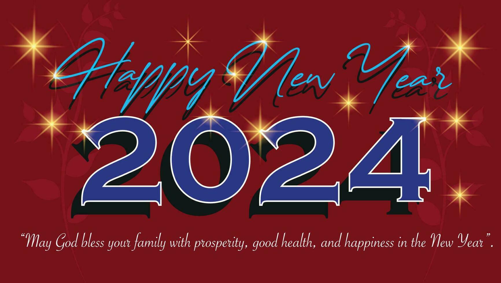 nuevo año 2024 vector