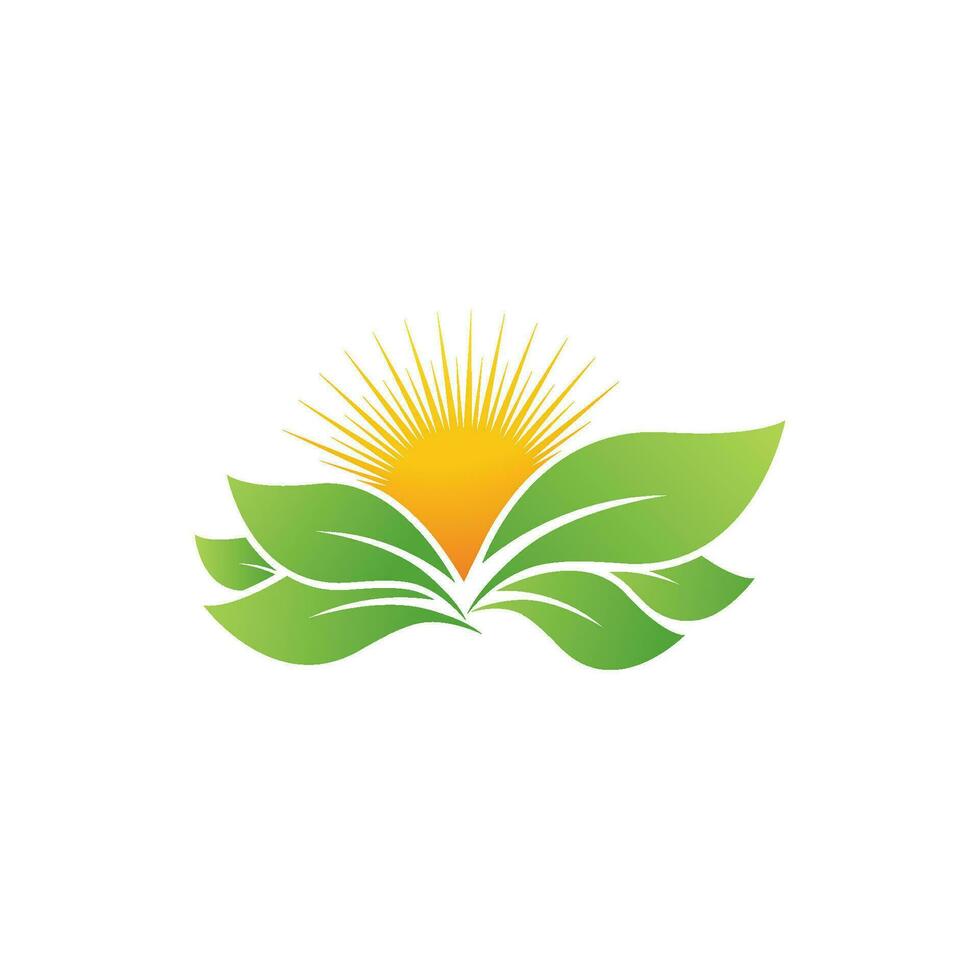 Green Tree leaf ecology nature element vector