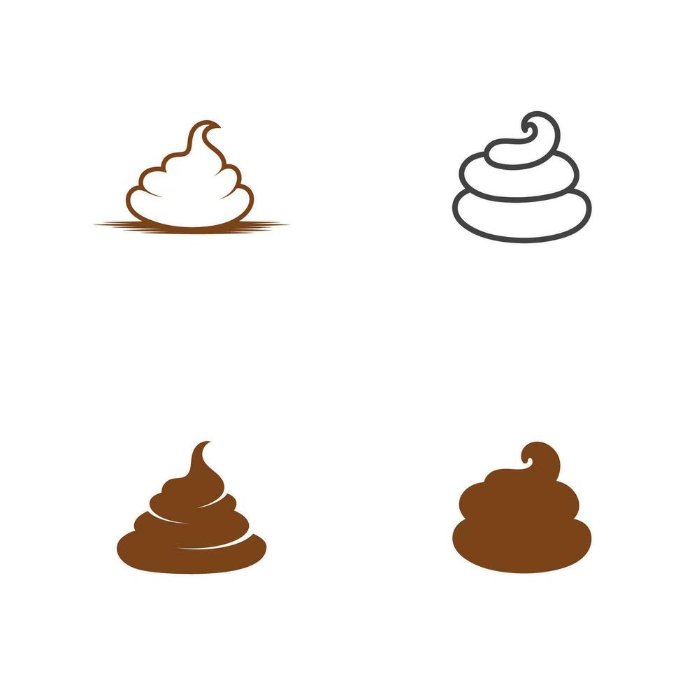 Poo vector icon illustration design