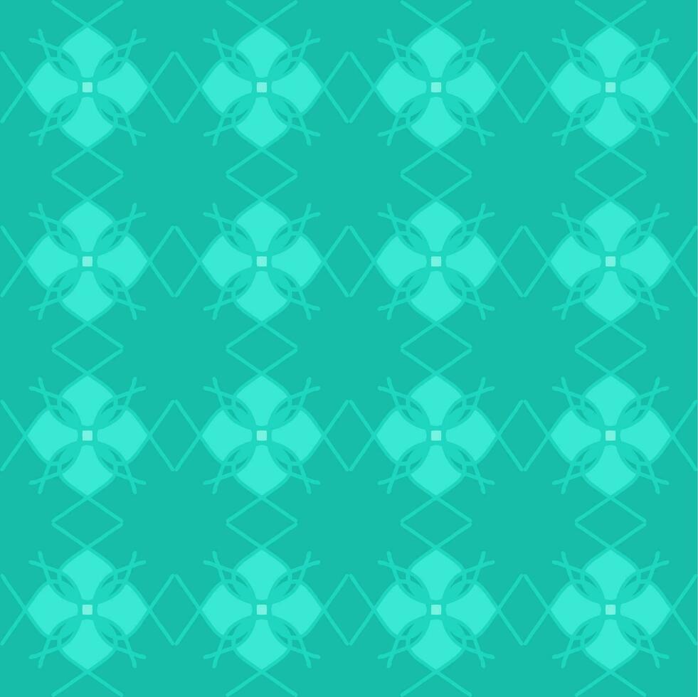 azul turquesa agua menthe Clásico floral interior sin costura plano diseño antecedentes vector ilustración