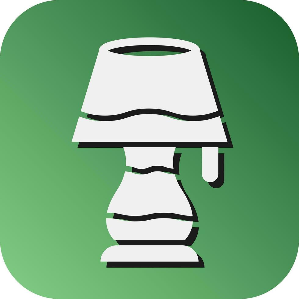 Table Lamp Vector Glyph Gradient Background Icon For Personal And Commercial Use.