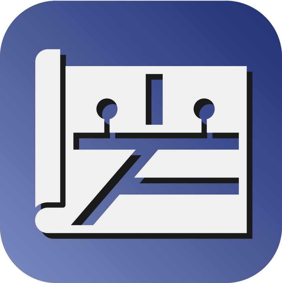 Map Vector Glyph Gradient Background Icon For Personal And Commercial Use.