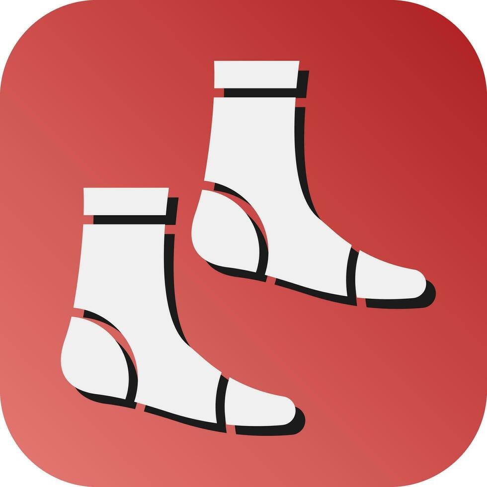 Sock Vector Glyph Gradient Background Icon For Personal And Commercial Use.