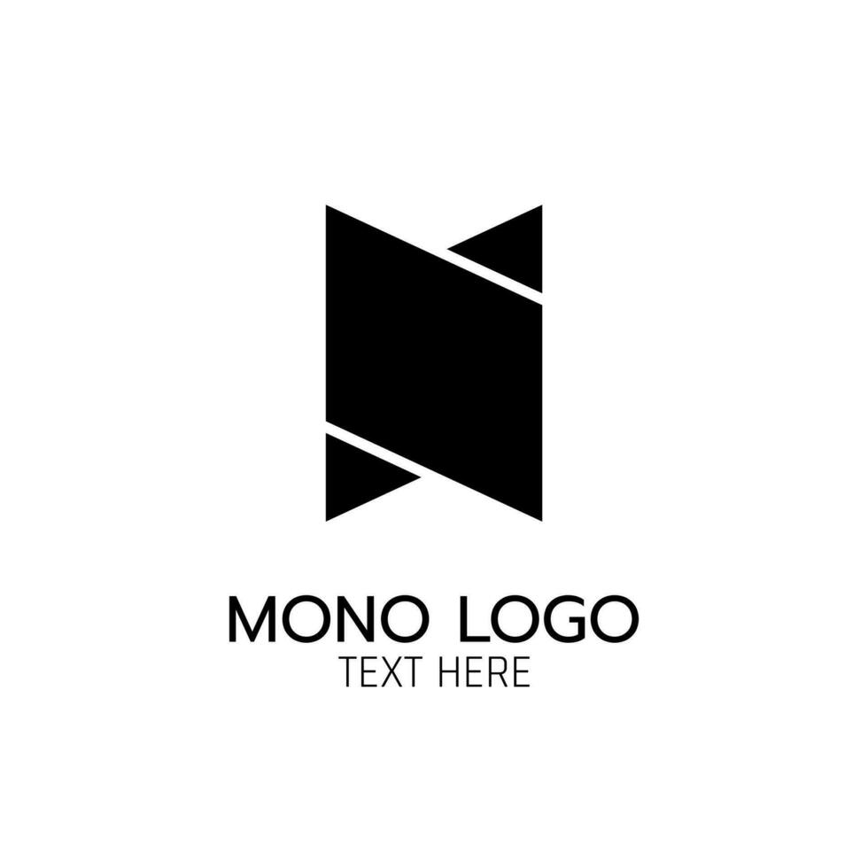 double parallelogram modern monogram Logo icon abstract simple concept design vector illustration