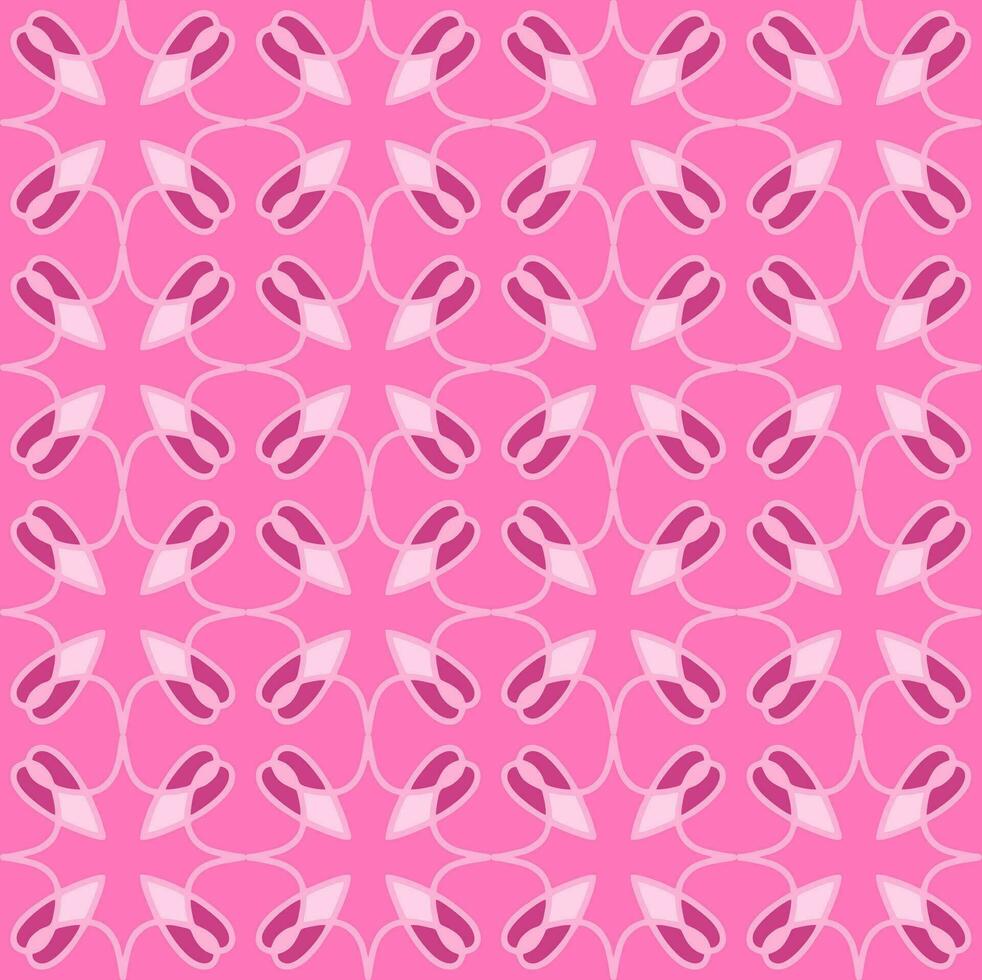rosado magenta melocotón Rosa mandala sin costura floral Clásico interior plano diseño antecedentes vector ilustración