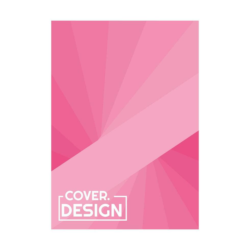 colorful soft pink halftone gradient simple portrait cover design vector illustration