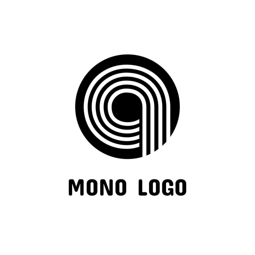 letra un moderno monograma logo icono resumen sencillo concepto diseño vector ilustración