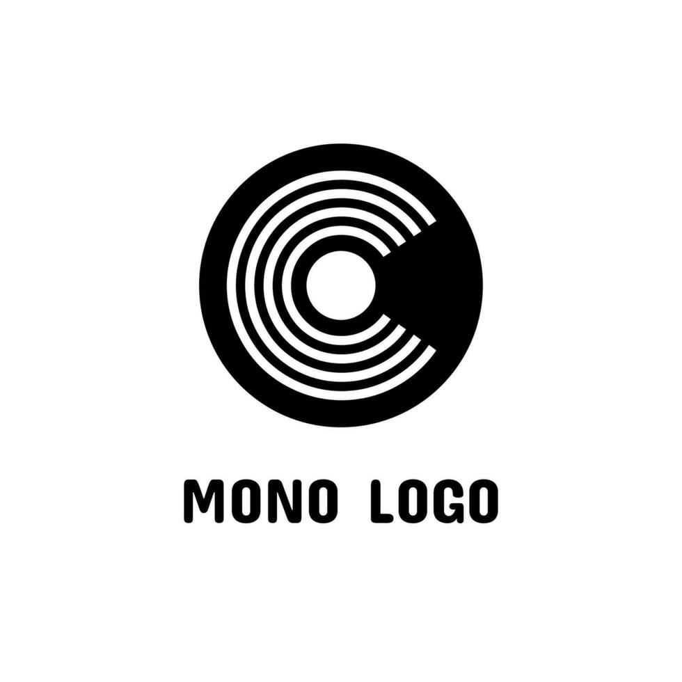 letra C moderno monograma logo icono resumen sencillo concepto diseño vector ilustración