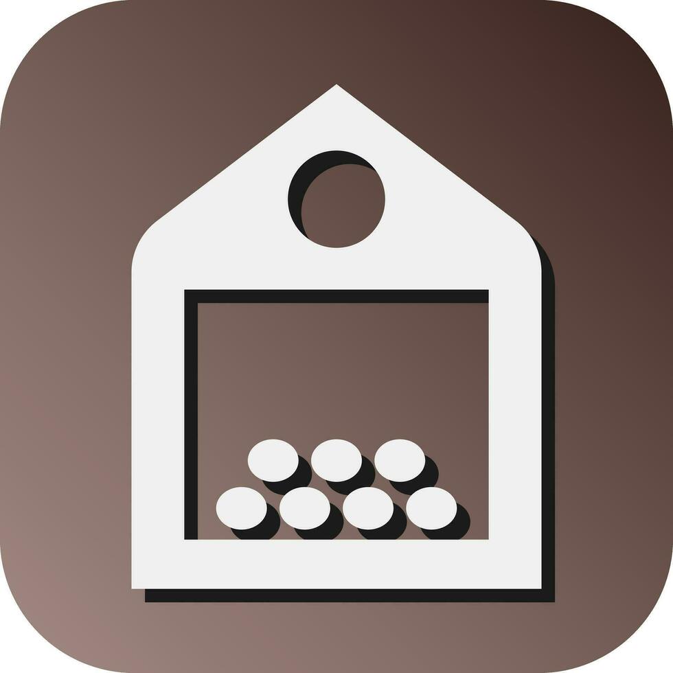 Bird Feeder Vector Glyph Gradient Background Icon For Personal And Commercial Use.