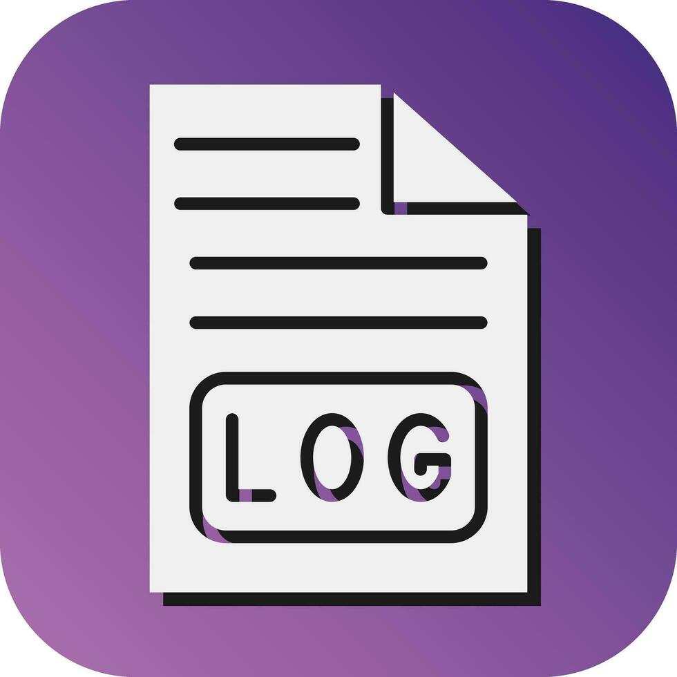 Logs Vector Glyph Gradient Background Icon For Personal And Commercial Use.