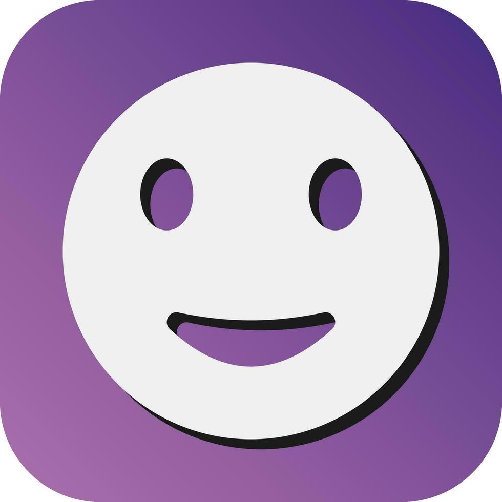 Smile Vector Glyph Gradient Background Icon For Personal And Commercial Use.