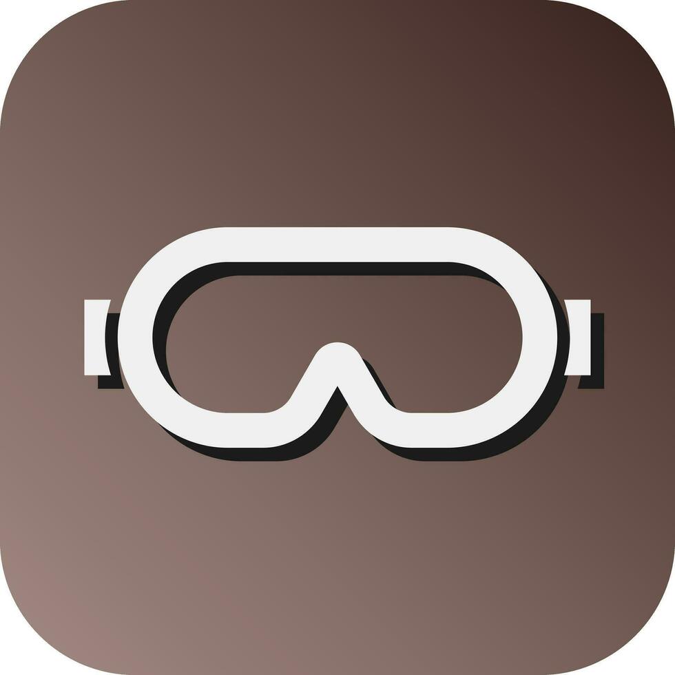 Safety Goggles Vector Glyph Gradient Background Icon For Personal And Commercial Use.