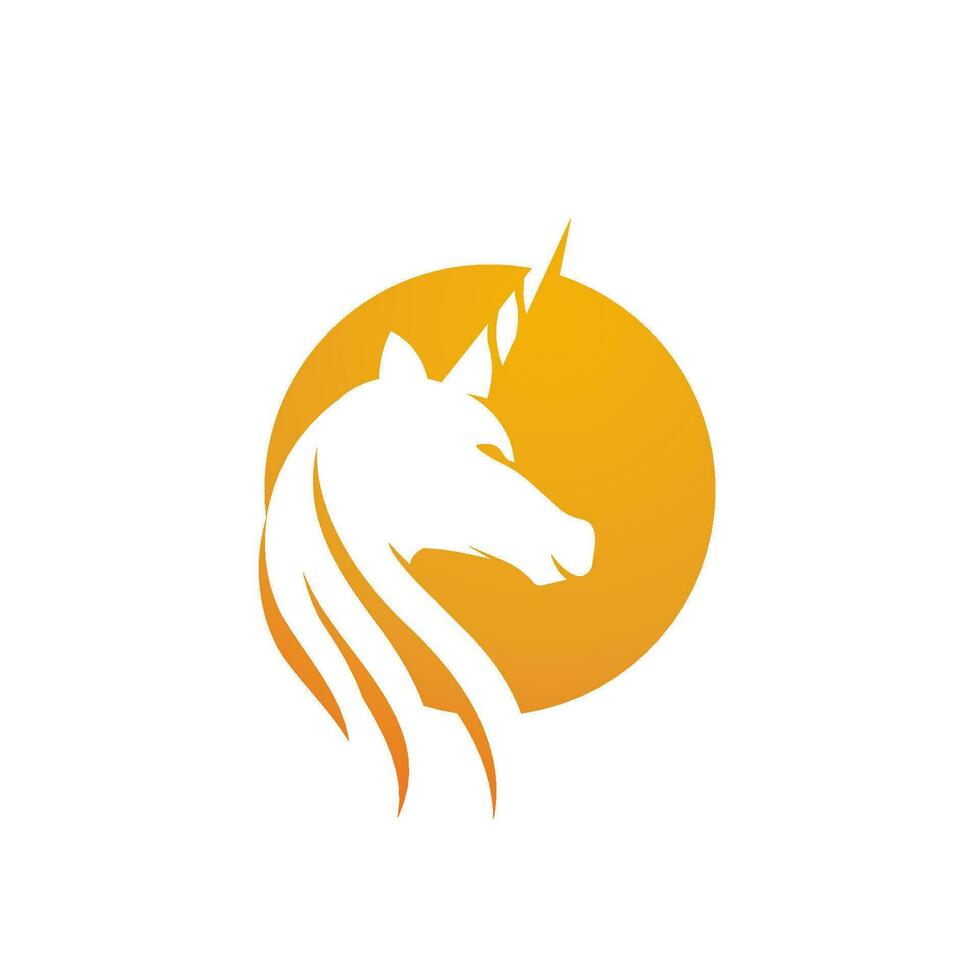 Unicorn Logo icon vector illustration