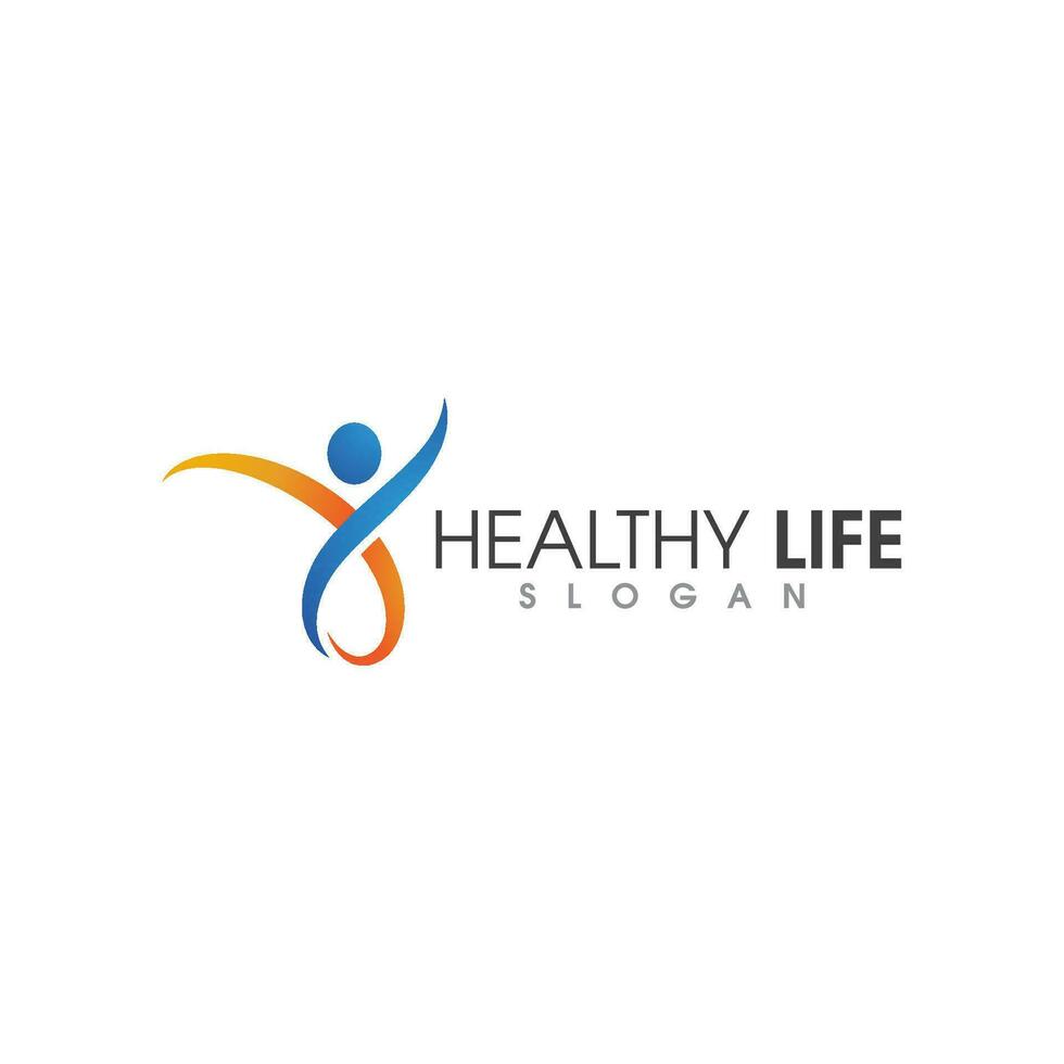 Human character logo sign vector