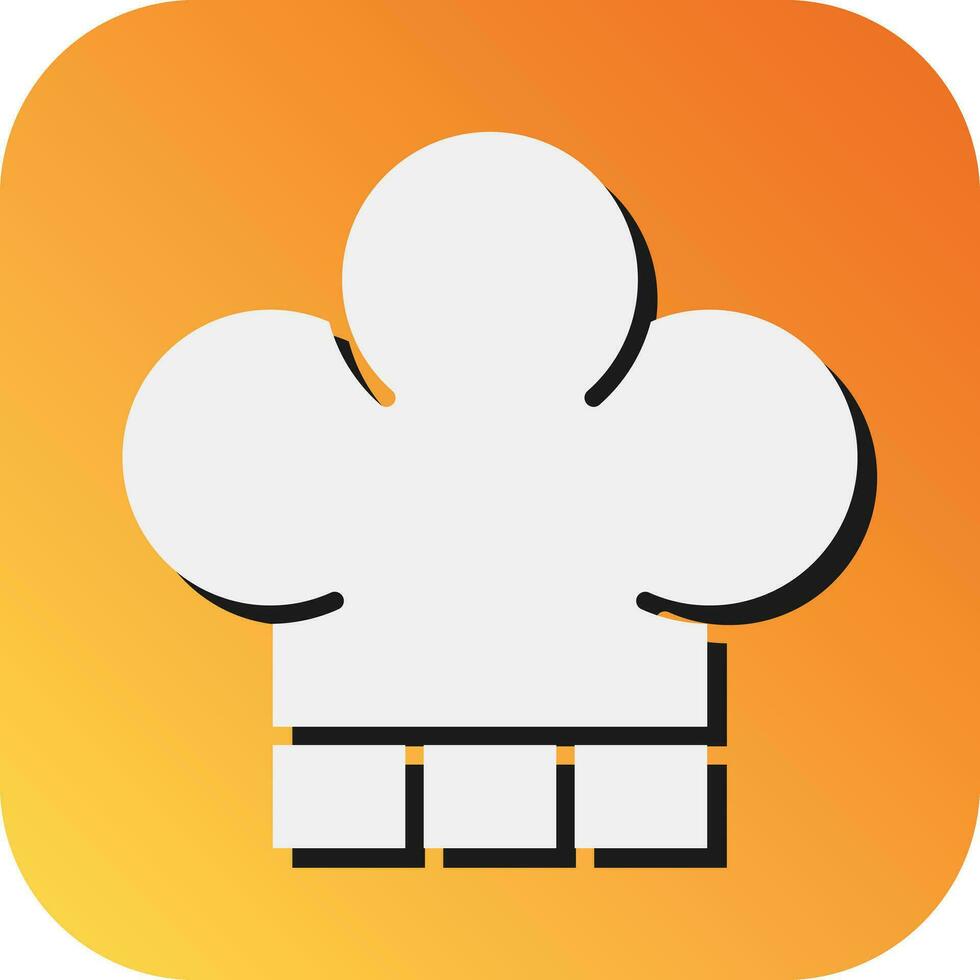 Chef Hat Vector Glyph Gradient Background Icon For Personal And Commercial Use.