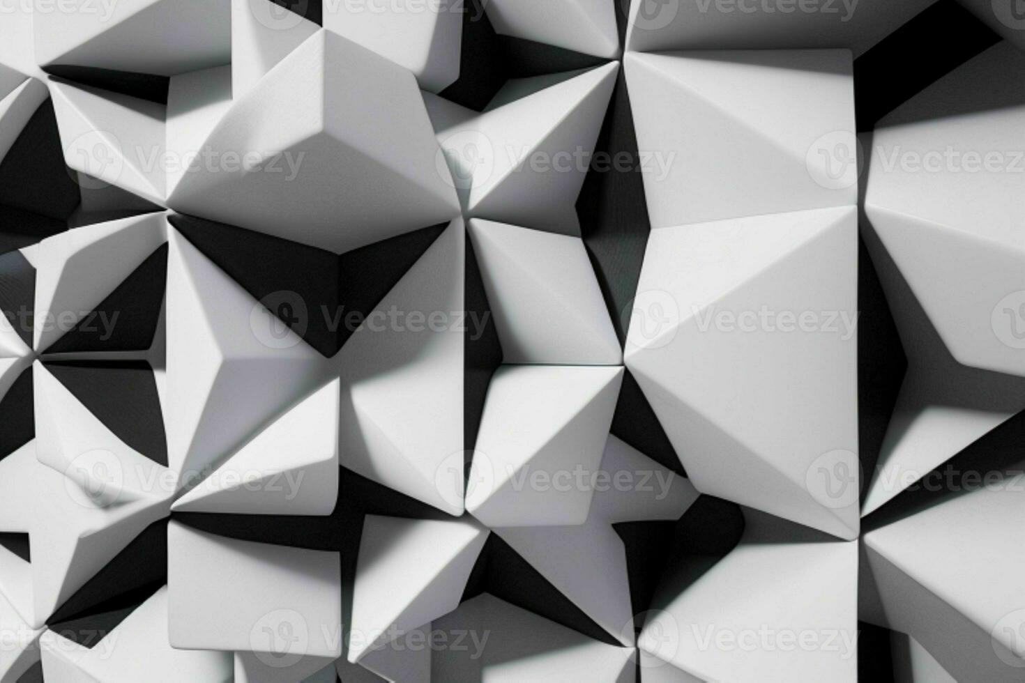 AI generated 3d rendering luxury white and black abstract background. Pro Photo