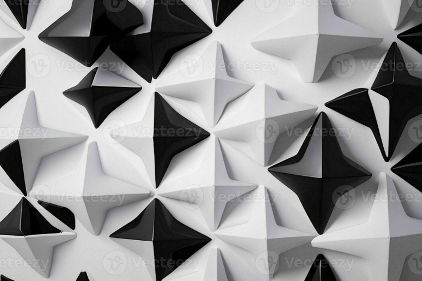AI generated 3d rendering luxury white and black abstract background. Pro Photo
