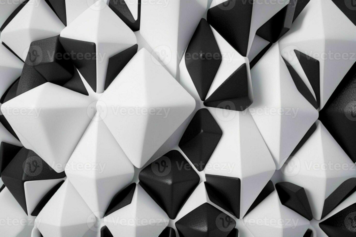 AI generated 3d rendering luxury white and black abstract background. Pro Photo