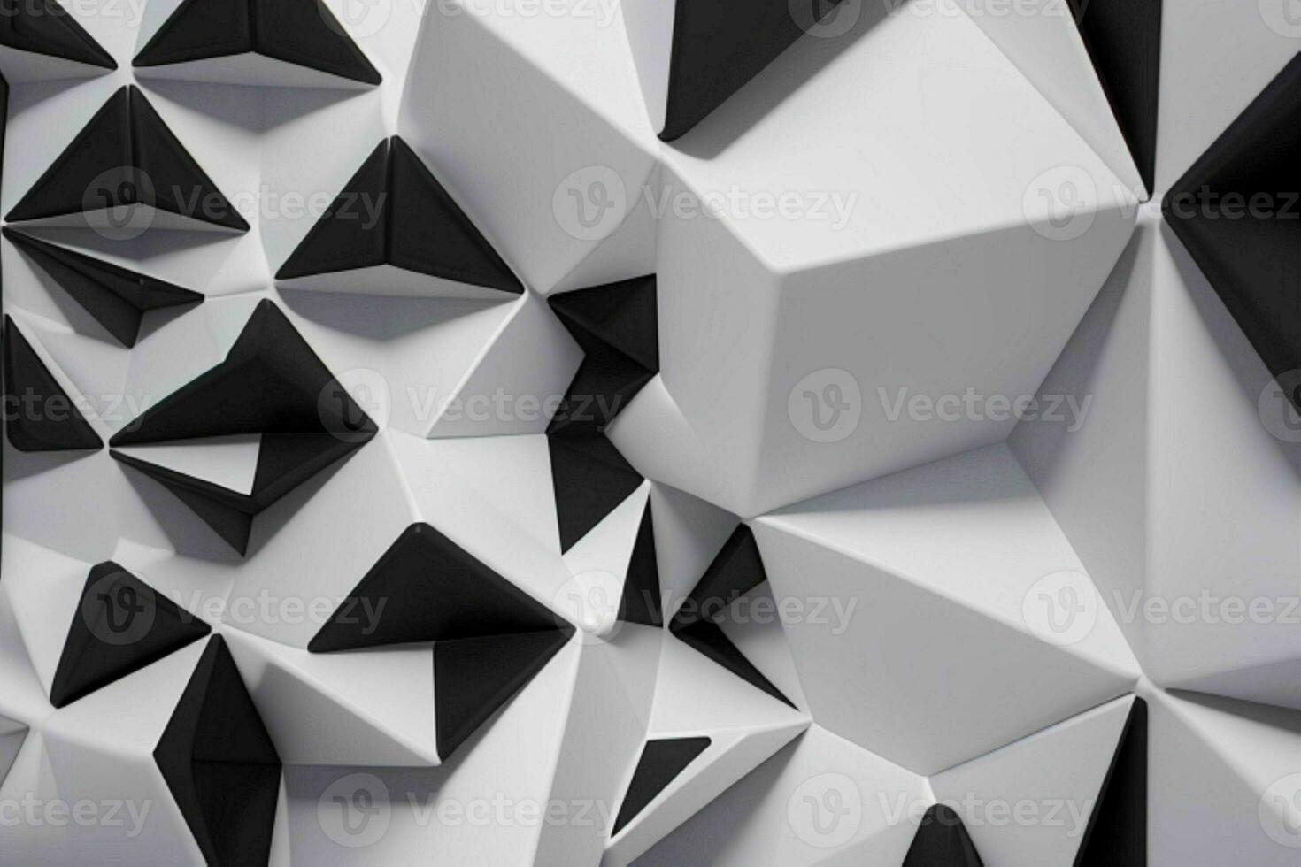 AI generated 3d rendering luxury white and black abstract background. Pro Photo